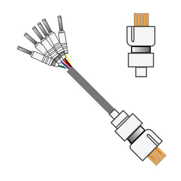 6 Channel Cable 363-340/6 With Spring