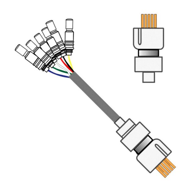 6 Channel Cable 363-441/6 With Spring