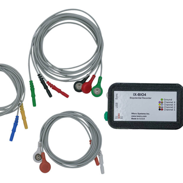 4 Channel EMG system, with IX-BIO4 recorder, LabScribe Software, C-ISO-SL9 and electrodes