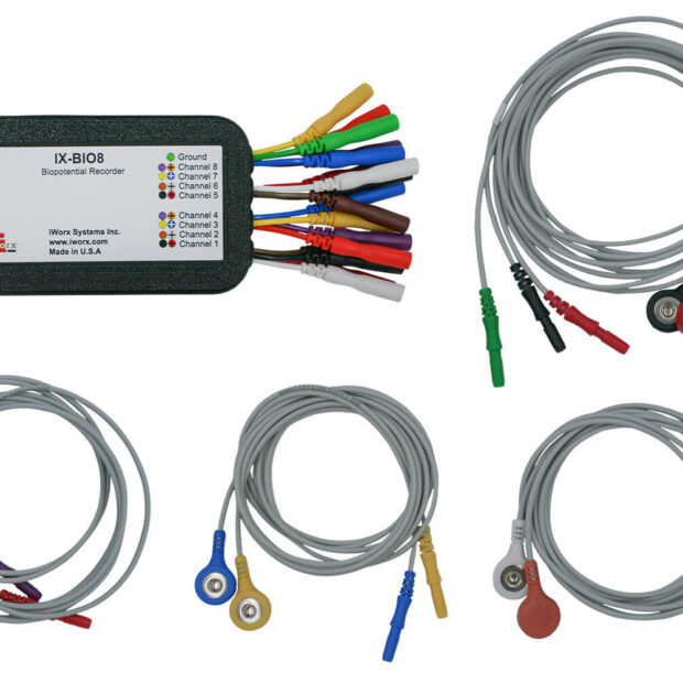 8 Channel EMG system, with IX-BIO8 recorder, LabScribe Software, C-ISO-SL17 and electrodes